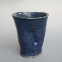 squeezed cup / 2024 / wood fired stoneware