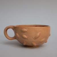 bowl with woodlice / 2026 / wood fired stoneware
